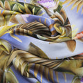 Multi-Colored Garden Floral Printed Silk - Rex Fabrics