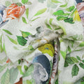 Multi-Colored Heavily Floral Printed Silk - Rex Fabrics