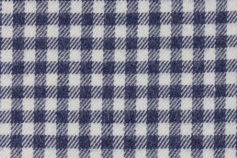 Aspen mel Blue Gingham Flannel Shirting - Rex Fabrics