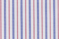 Soho White W/Dual Blue & Red Stripe Shirting - Rex Fabrics